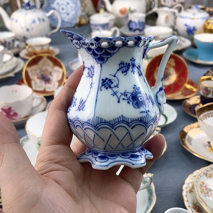 海外中古欧瓷咖啡杯小房子