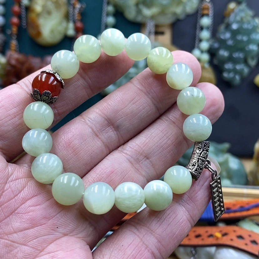 【闪购商品】未镶嵌岫玉手链随机发货