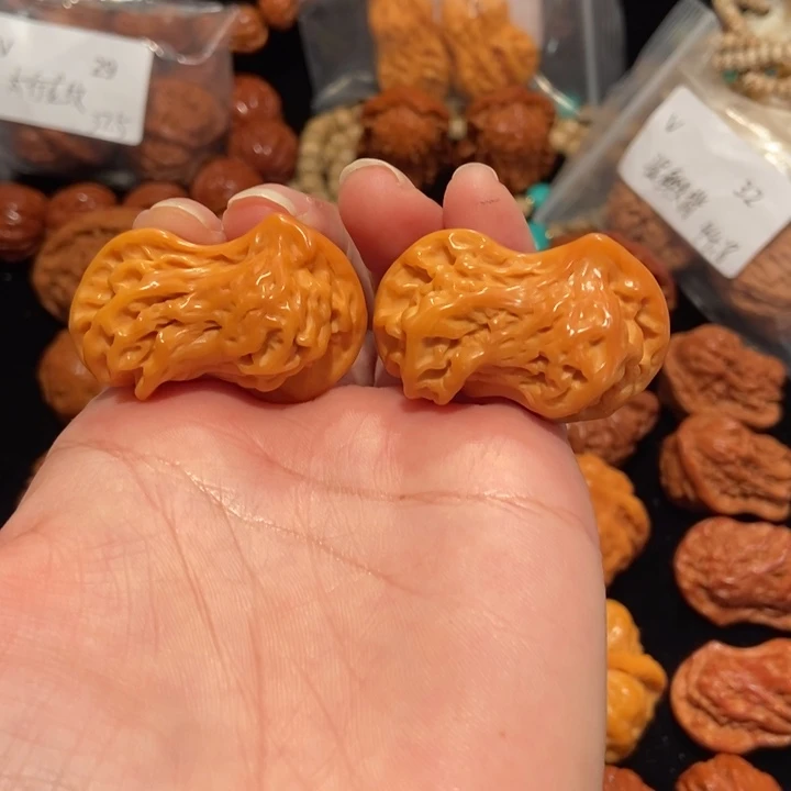 文玩核桃把件精品鸳鸯