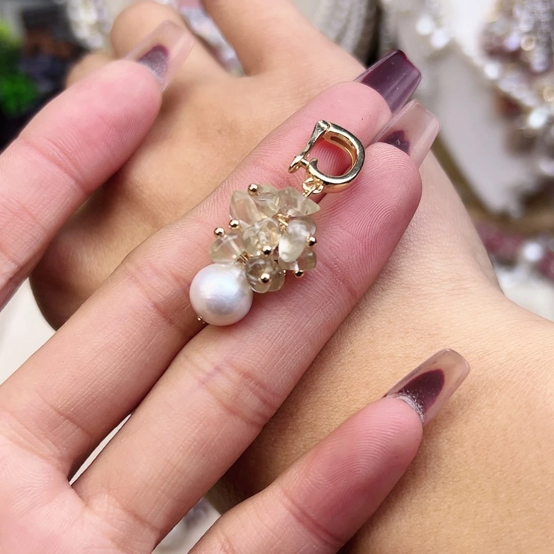 淡水珍珠颈饰银S925镶嵌