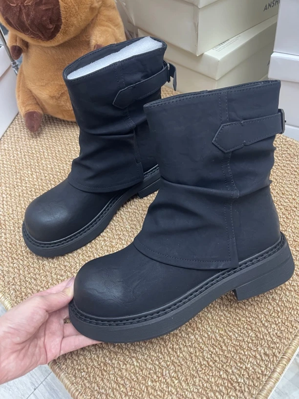 2025新款秋冬短靴金满满时尚休闲百搭时装