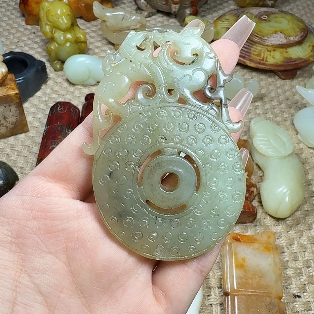 白玉菩提吊坠挂件