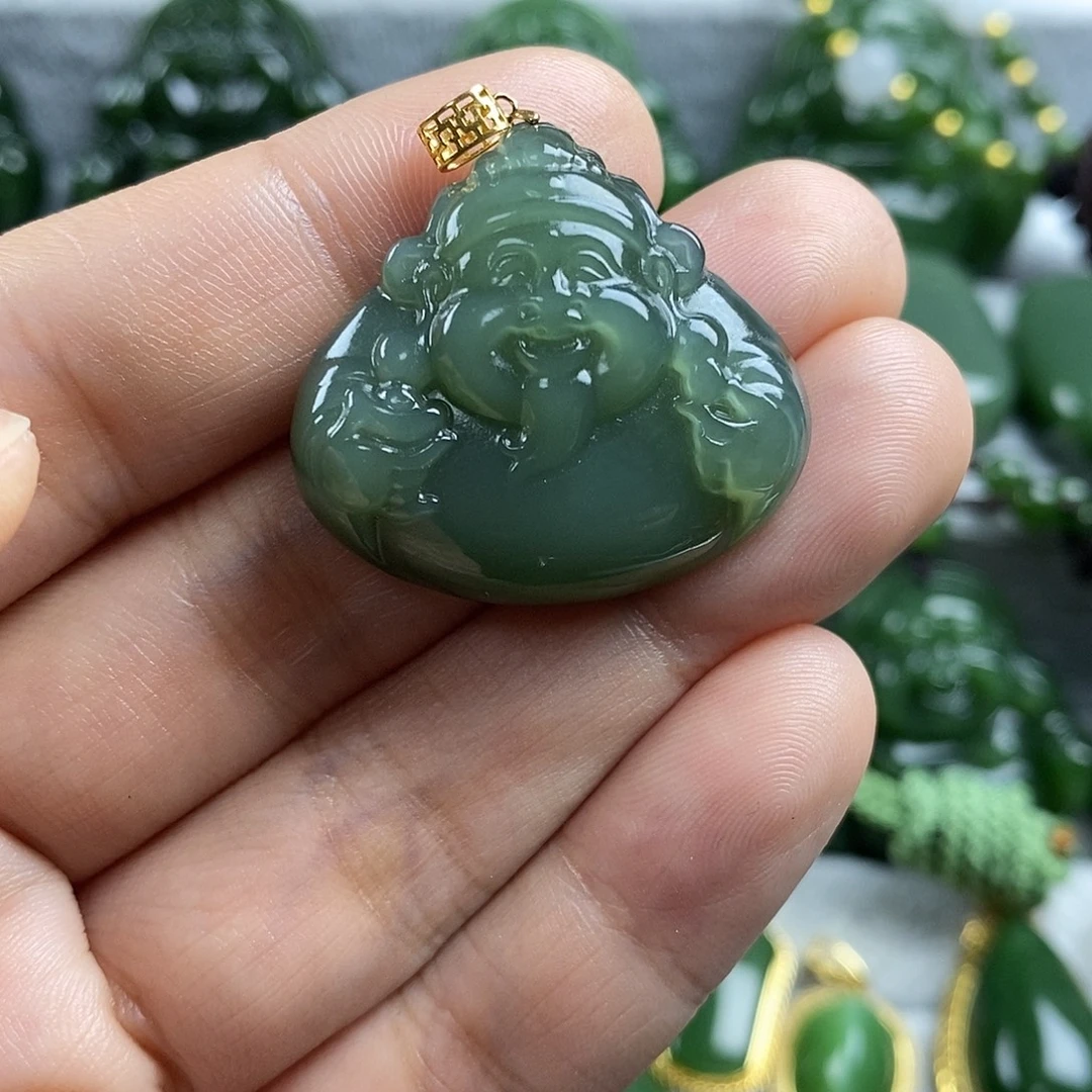 和田玉（碧玉）未镶嵌颈饰