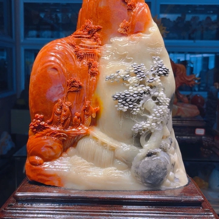 时***哥寿山石寿山石雕刻艺术品