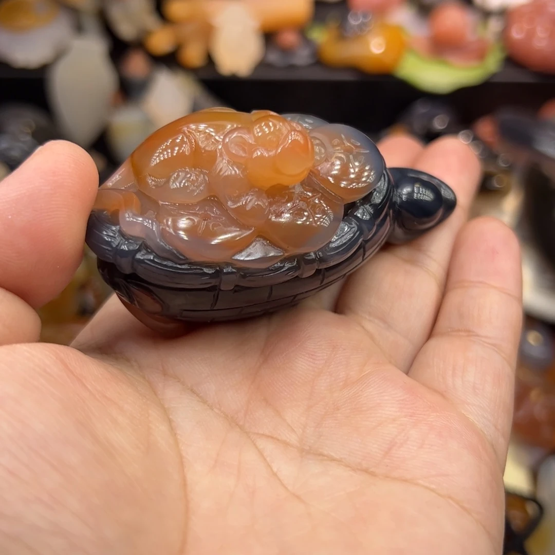 玛瑙/玉髓未镶嵌手玩摆件