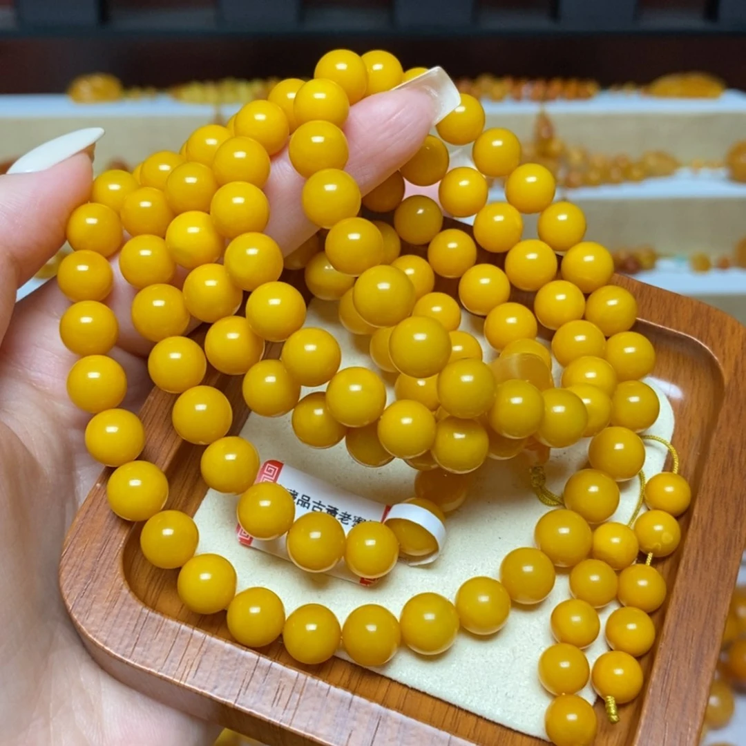 【闪购商品】未镶嵌蜜蜡手链手串