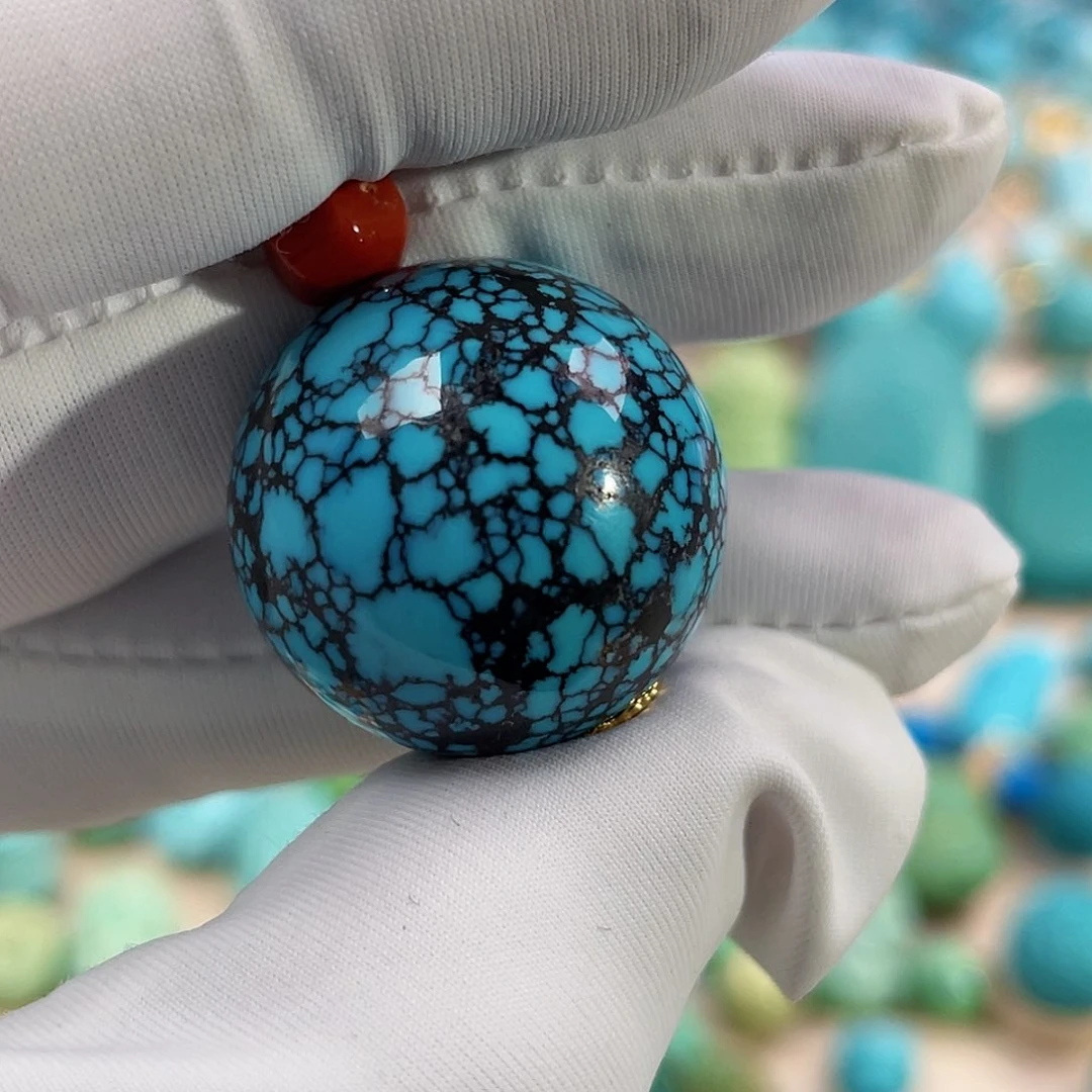 绿松石珠宝奇石未镶嵌22m m