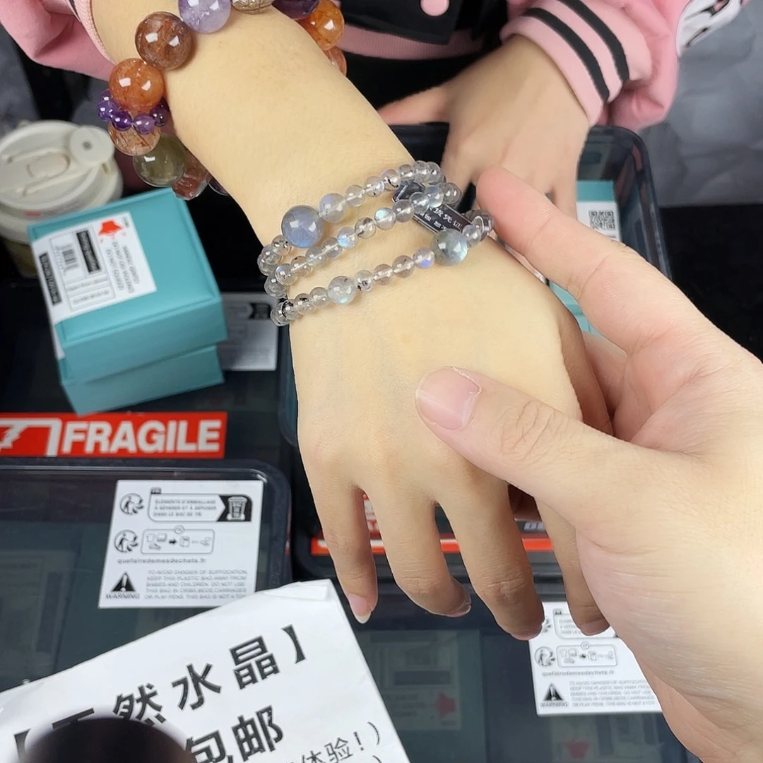 银S925镶嵌手链水晶