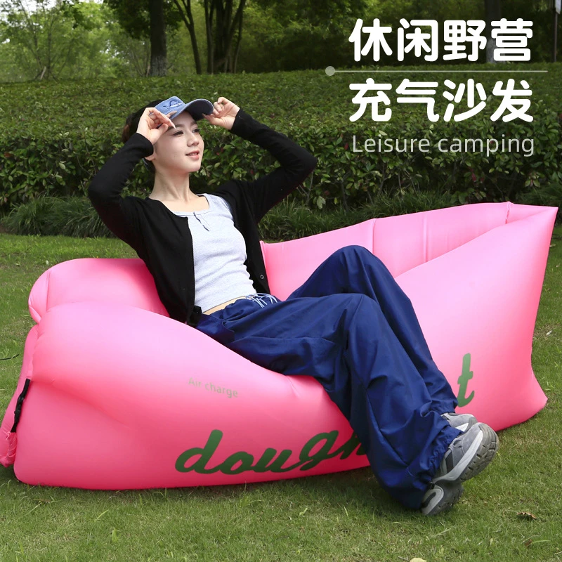 牛津布户外野营露营两用可躺懒人充气沙发床可收纳音乐节充气沙发