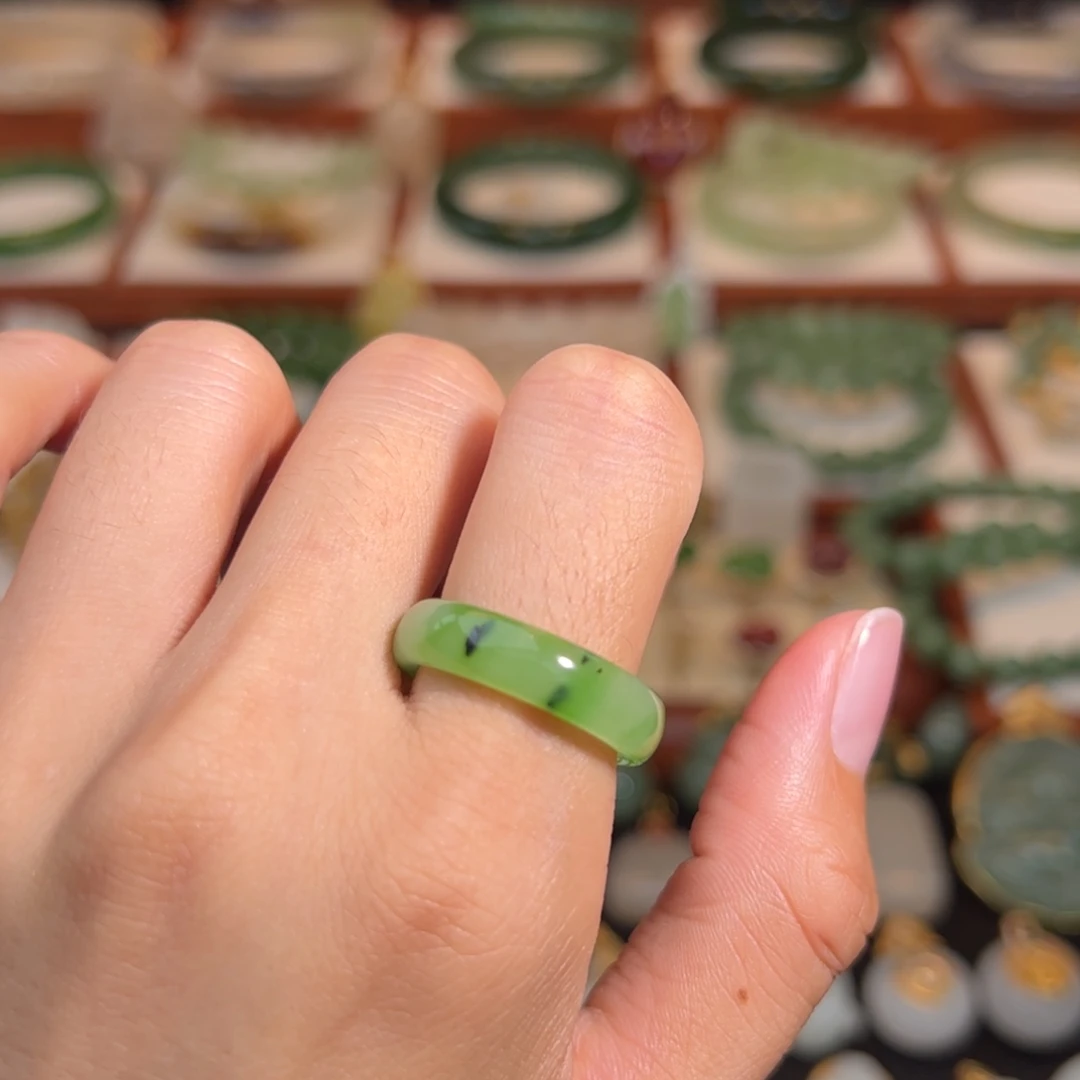 和田玉未镶嵌戒指1617