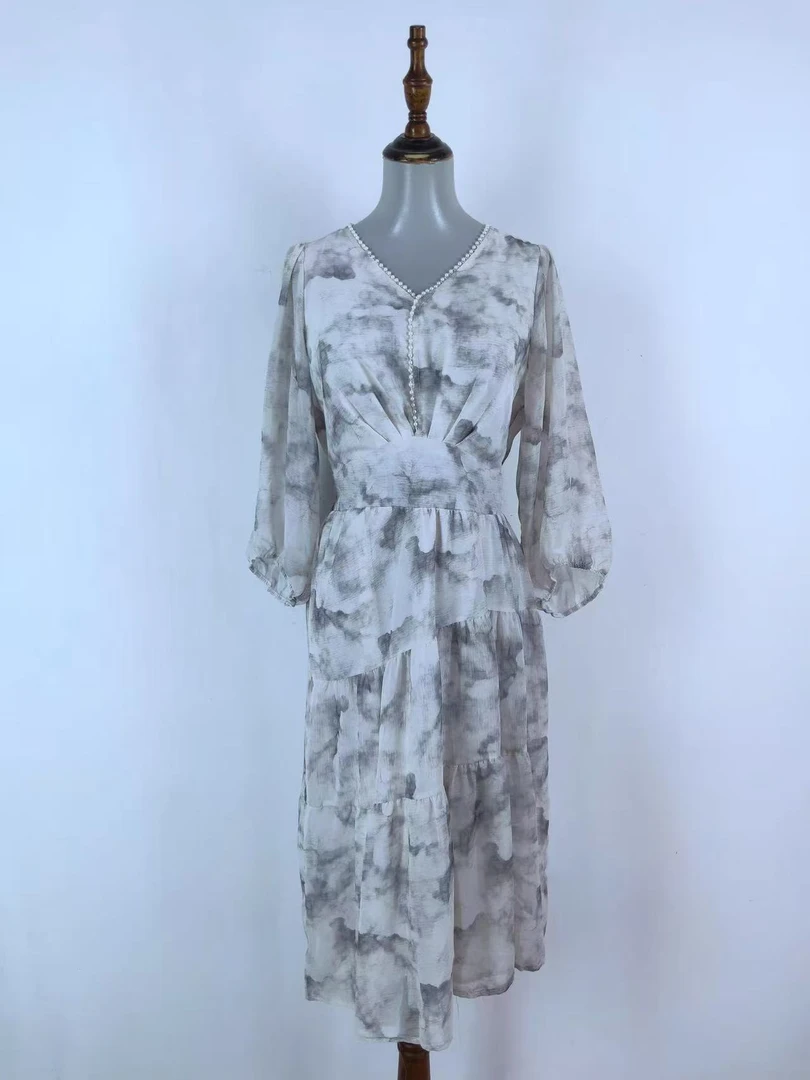 【连衣裙】高档连衣裙设计感时装女装服装3624[JSG]Q