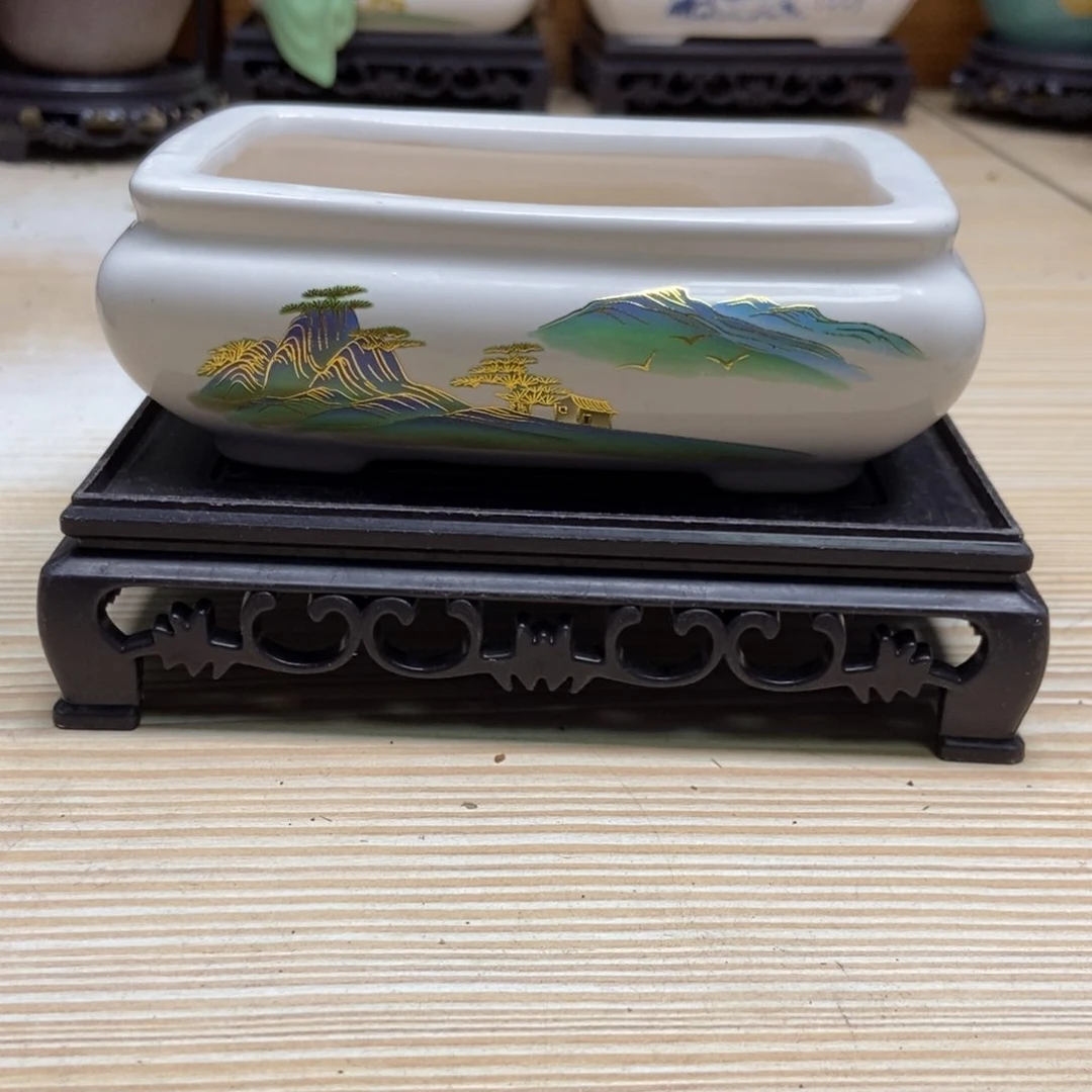 瓷片陶瓷花盆陶瓷艺术