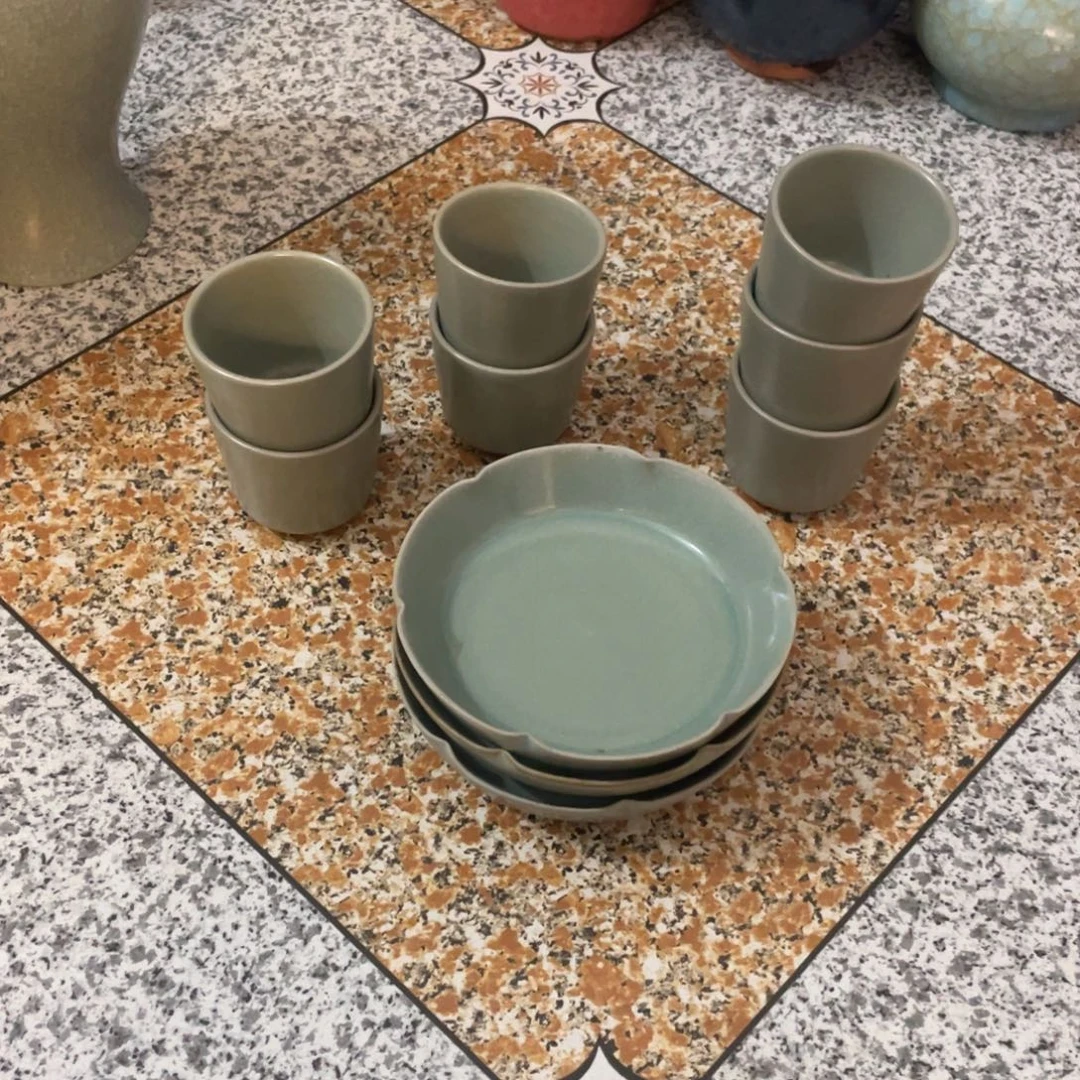 赏品汝水洗三个杯子七个