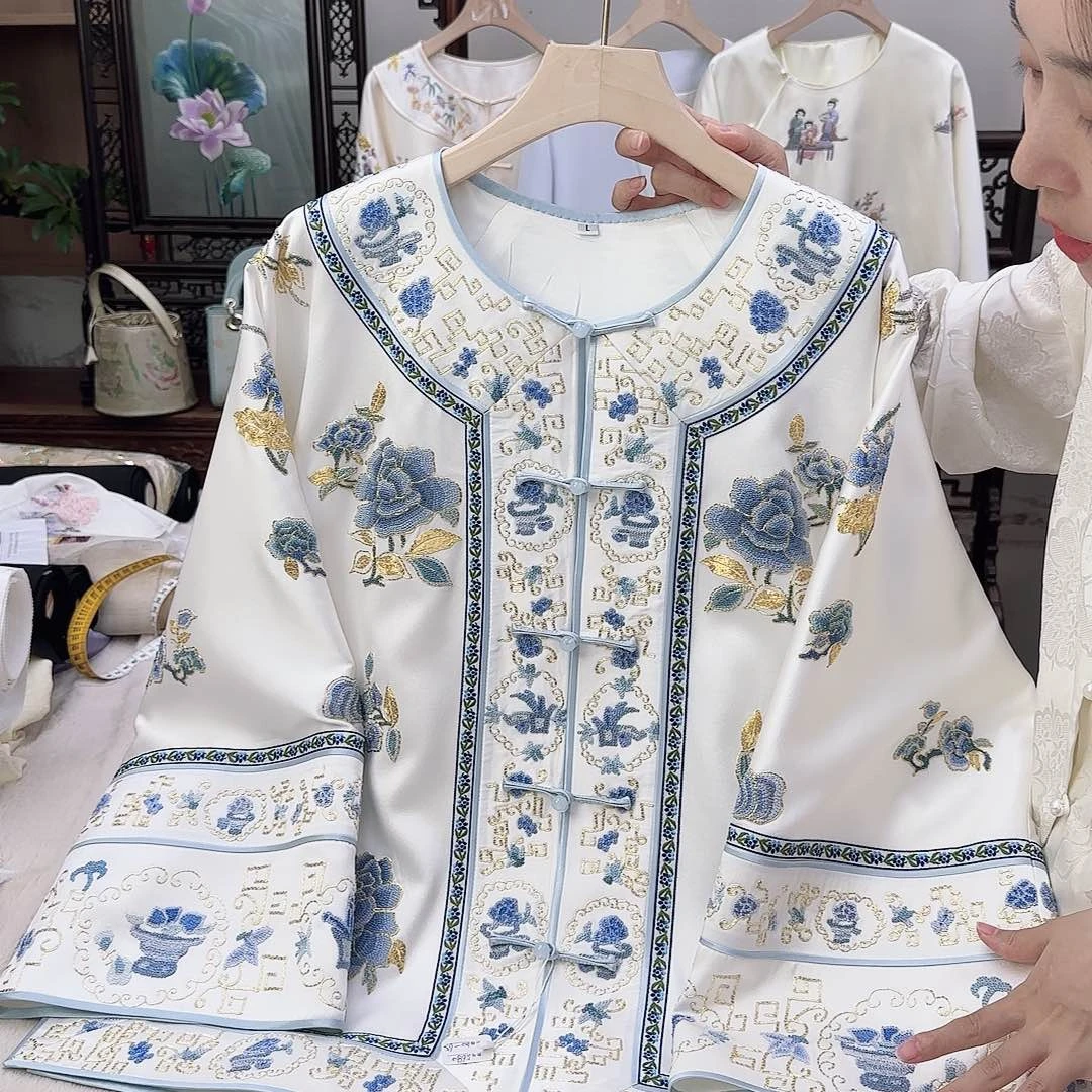 2苏绣太太服上新胸围110
