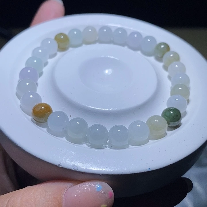 未镶嵌手串翡翠天然缅甸A货翡翠手串7.5