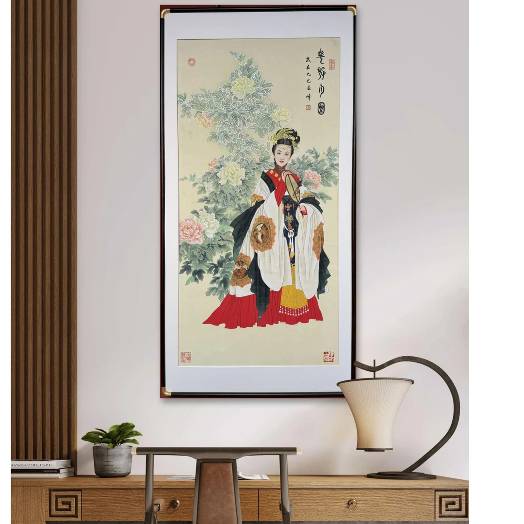 马凌峰老师作品《花 好 月圆》托底无框