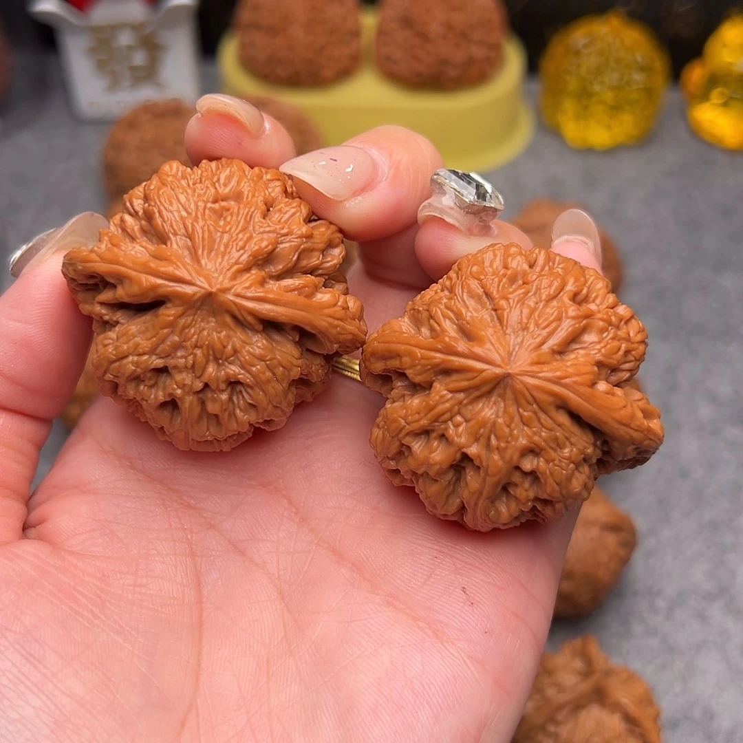 吊坠文玩核桃毕业精品精配大粗筋45全品克47.8