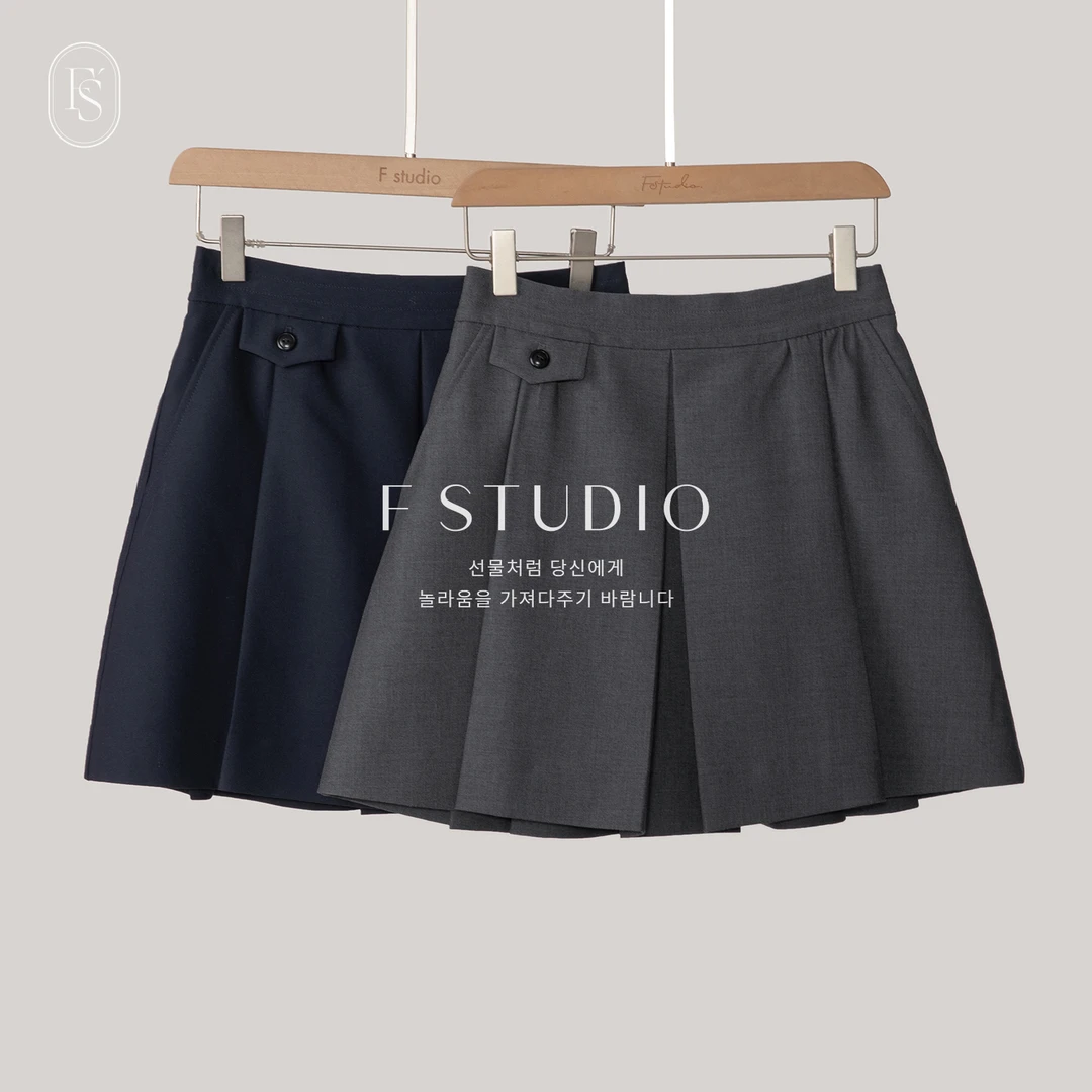 法儿家【元气搭子】FS503X001百褶半身裙YY