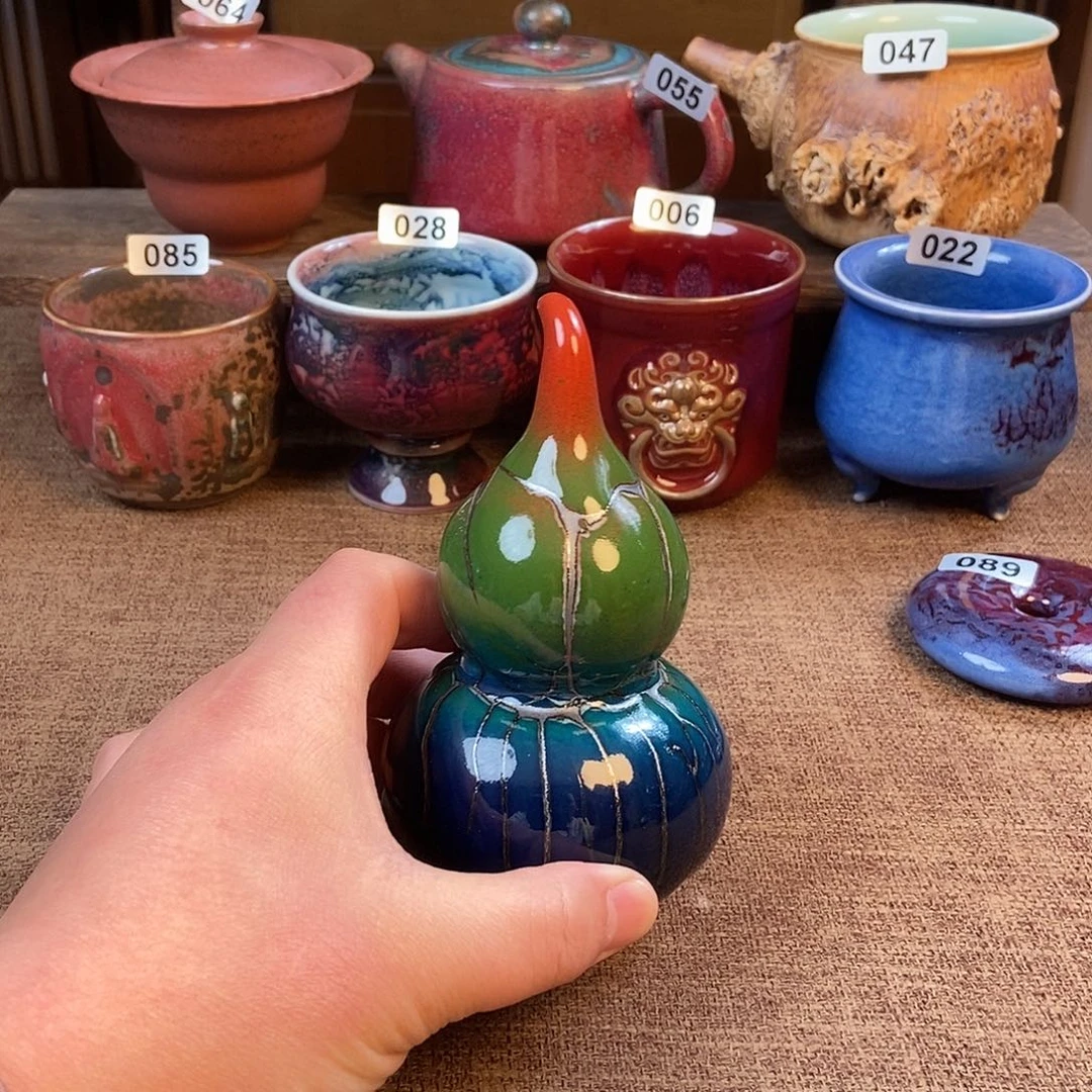 摆件钧瓷摆件材料