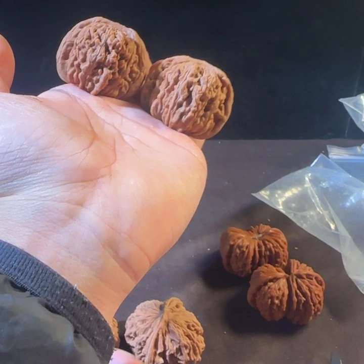 我***雪文玩核桃吊坠四座楼顶货