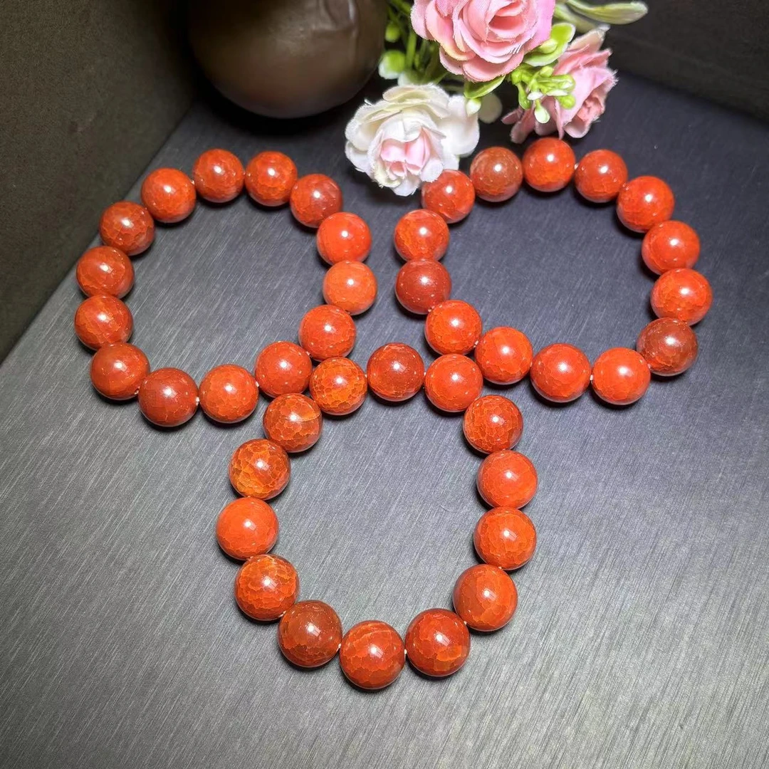 面面来财珠宝S1259卡14左右-雪龙天晶玛瑙手串-多样性发其一