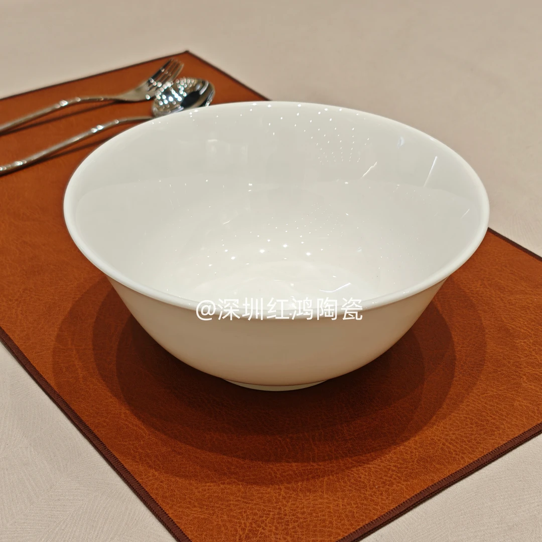 深圳红鸿 8.25英寸富景面碗 高端星级餐具 家用高颜值汤碗面碗