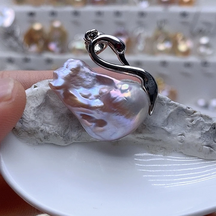 淡水珍珠未镶嵌吊坠(不含链)