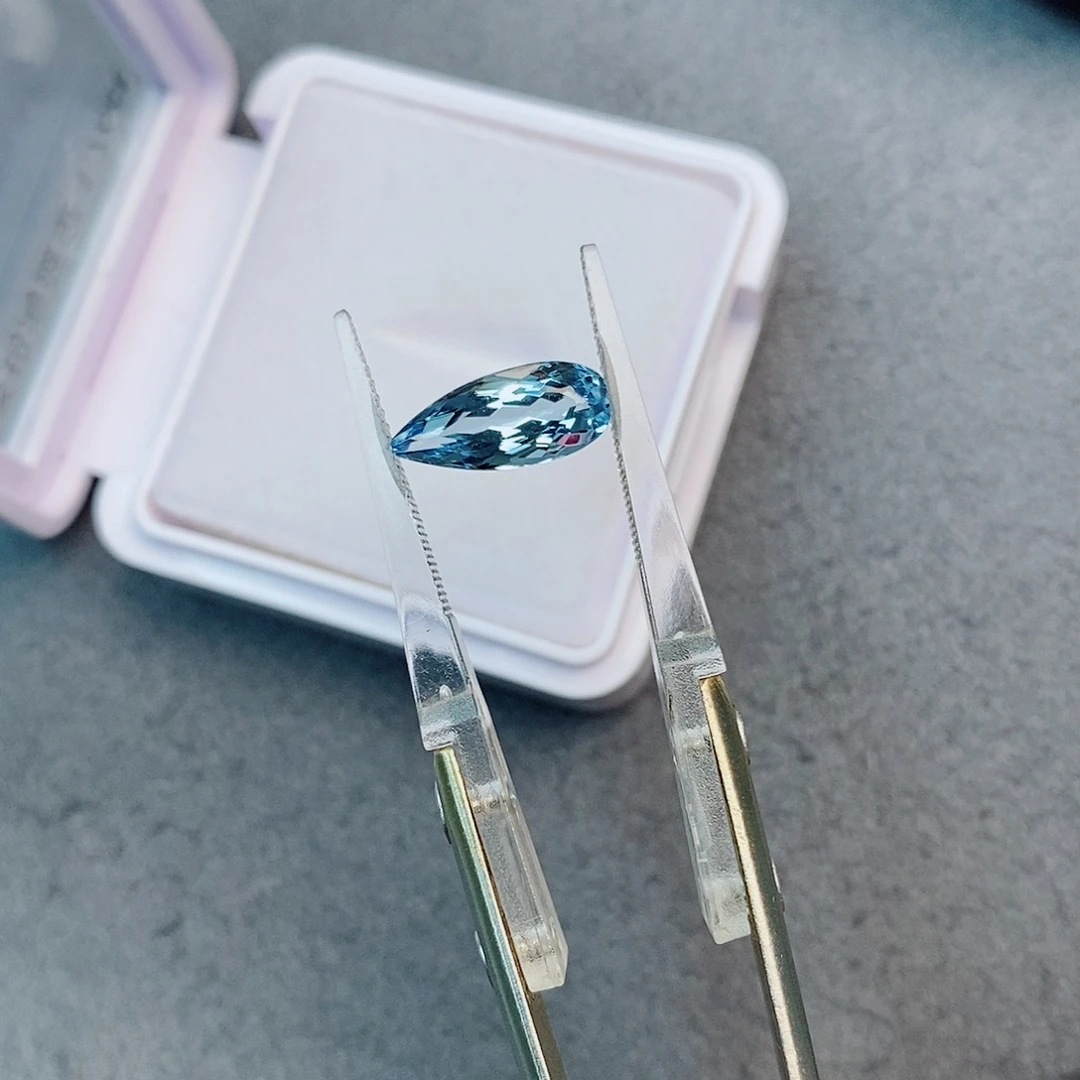 未镶嵌海蓝宝石笔搁1.76ct 圣玛利亚