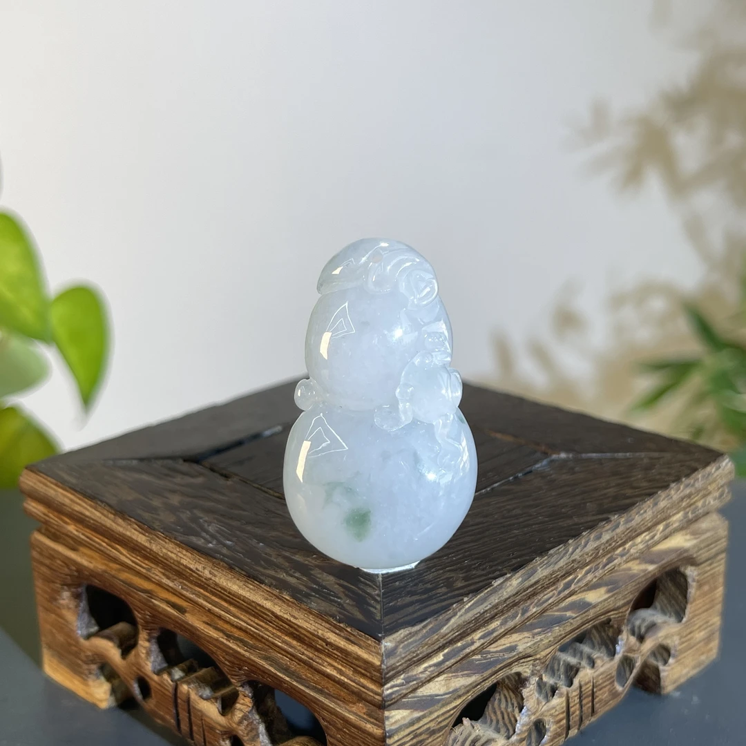 JXB19-193 天然缅甸A货翡翠 葫芦