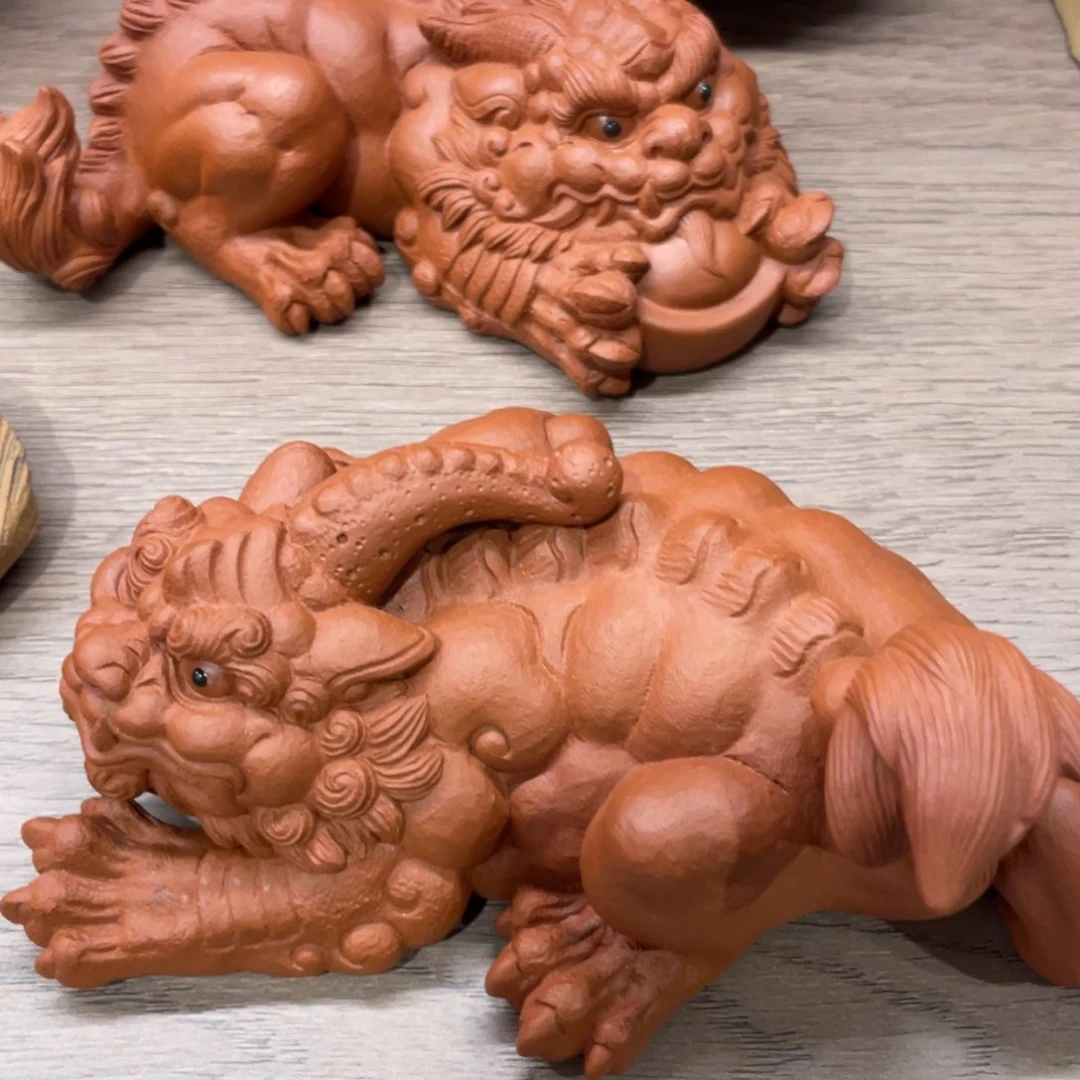 紫砂茶城摆件手工制作