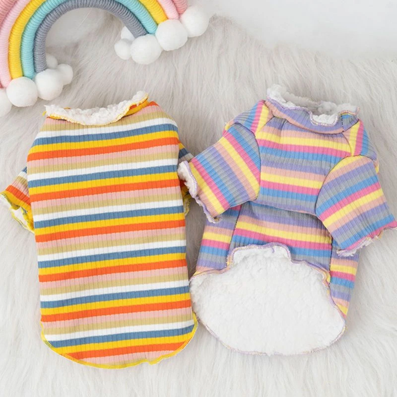 狗狗衣服猫咪秋季加厚打底衫泰迪博美比熊小型犬宠物衣服加绒冬装