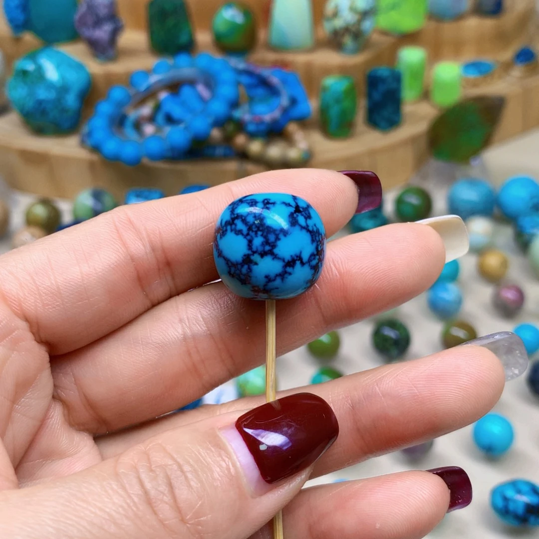 绿松石未镶嵌三彩随行