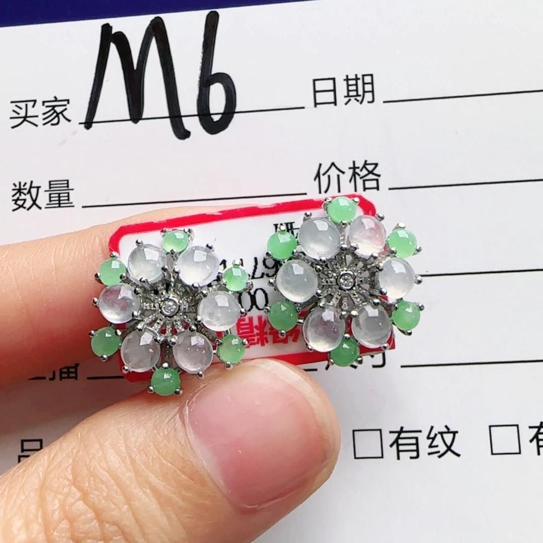 银S925镶嵌手链翡翠