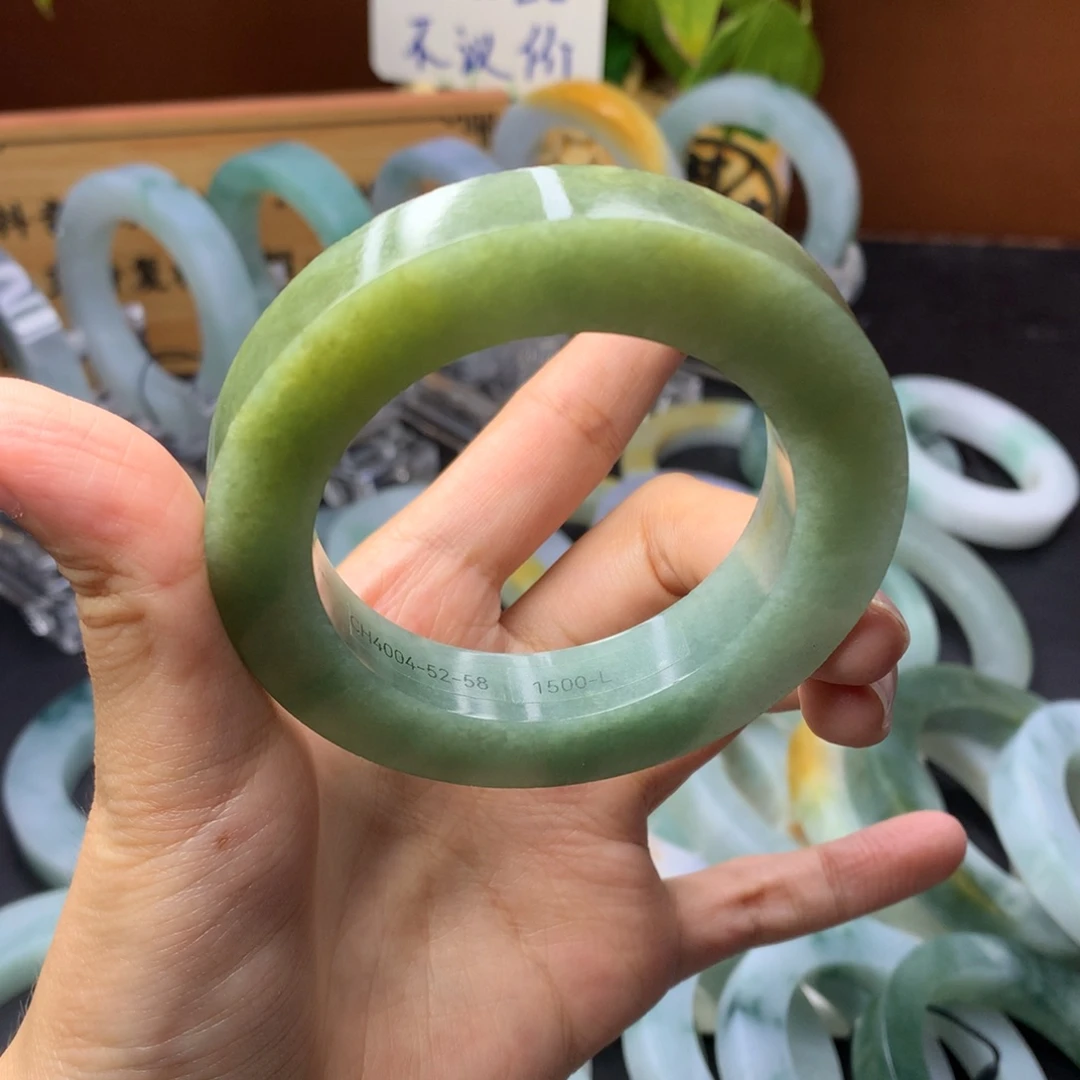 定制翡翠定制手镯未镶嵌定制52-58
