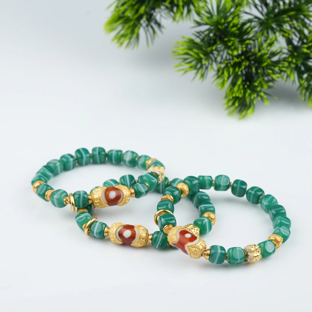 壹加思默-银镶红猫三玛瑙多宝手串多样性发一