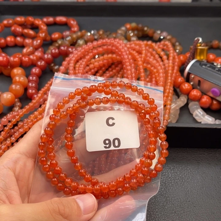 南红玛瑙未镶嵌多样性发货默认微瑕称重5mm