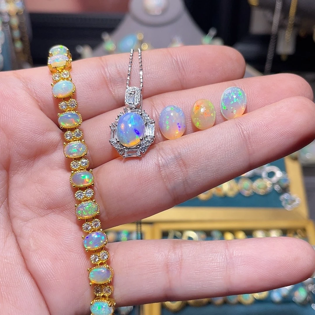 银S925镶嵌欧泊手链）艺****林