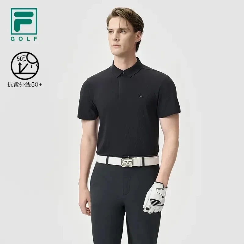 Fila/斐乐男士短袖高尔夫运动休闲夏翻领户外百搭上衣A11M525120F