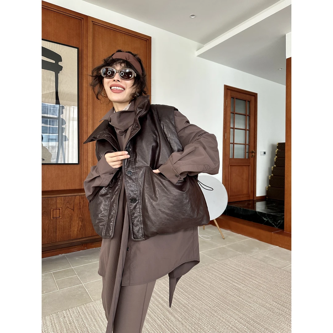 LEVIN LOVE 鹅绒马甲 L025AW26301