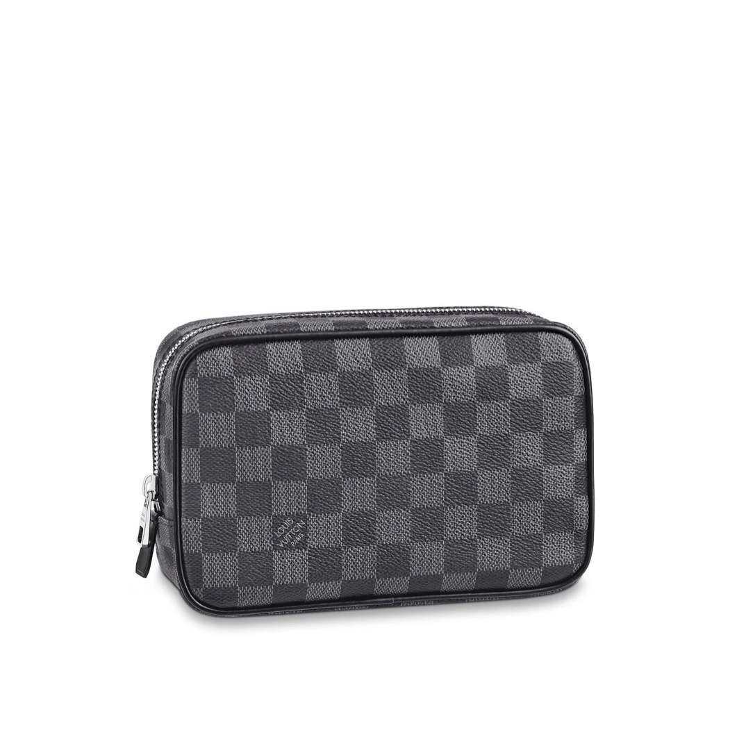 95新 LouisVuitton/路易威登 jp919 019803 lv 棋盘格化妆包 均码