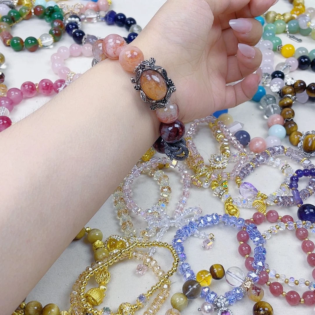 手饰针钠钙石银S925镀金镶嵌