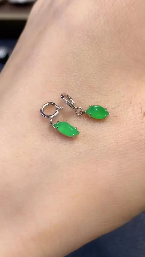 【云中意】18K金 随形滴溜翡翠吊坠（不含链） 多样性发货一件-lf