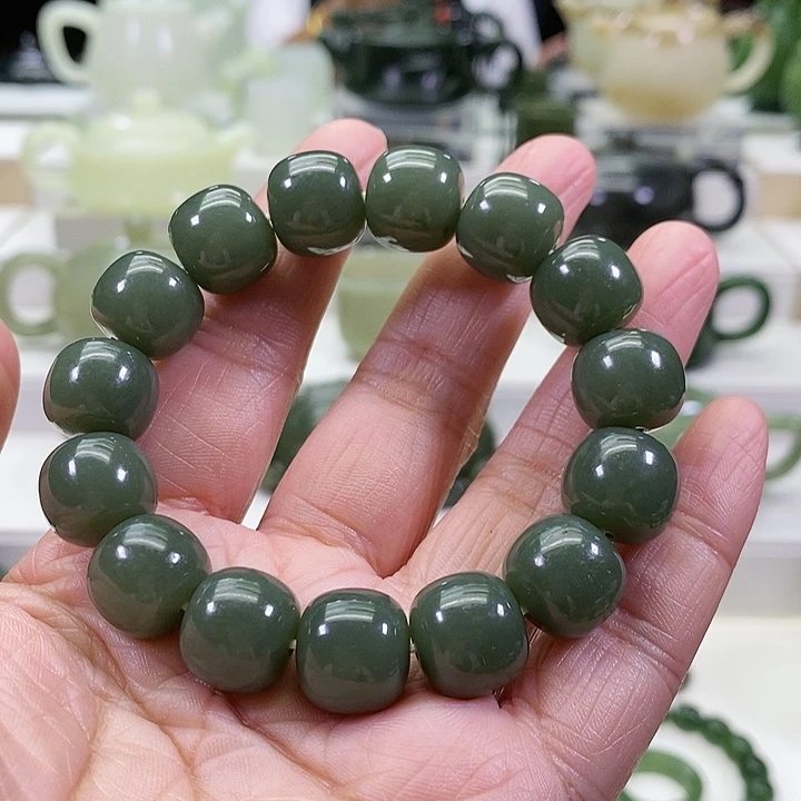 未镶嵌和田玉挂件手串卡14
