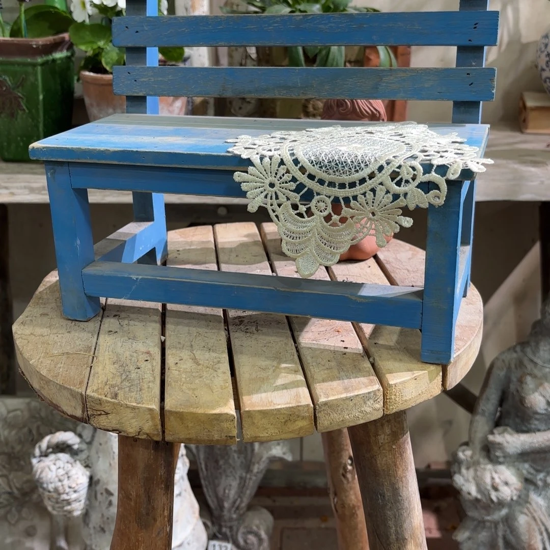 许纯的花房 蓝色椅子