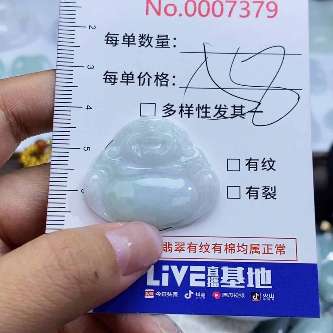翡翠未镶嵌颈饰7379