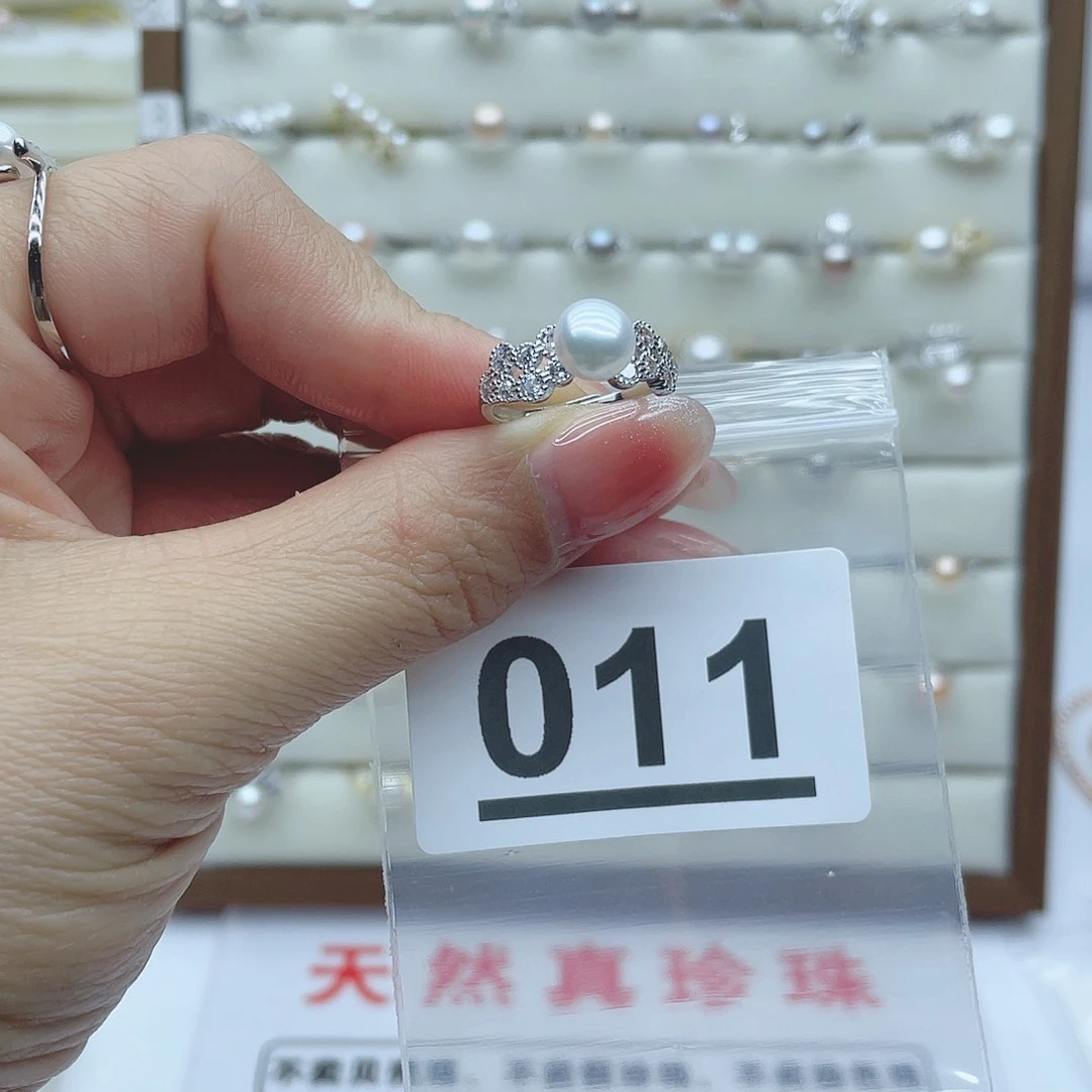 淡水珍珠珠宝奇石银S925镶嵌熙*011