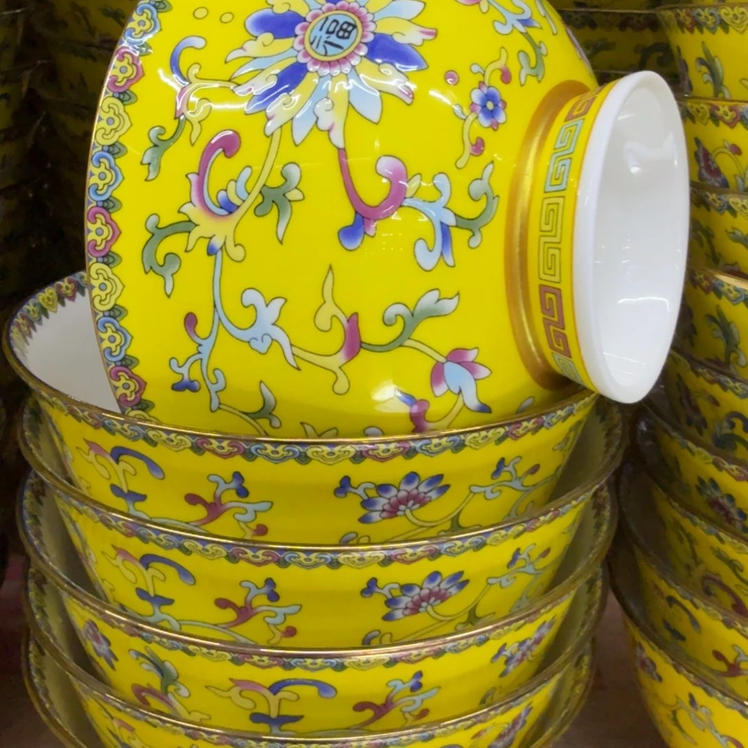 瓷六个5英寸高脚碗。。。