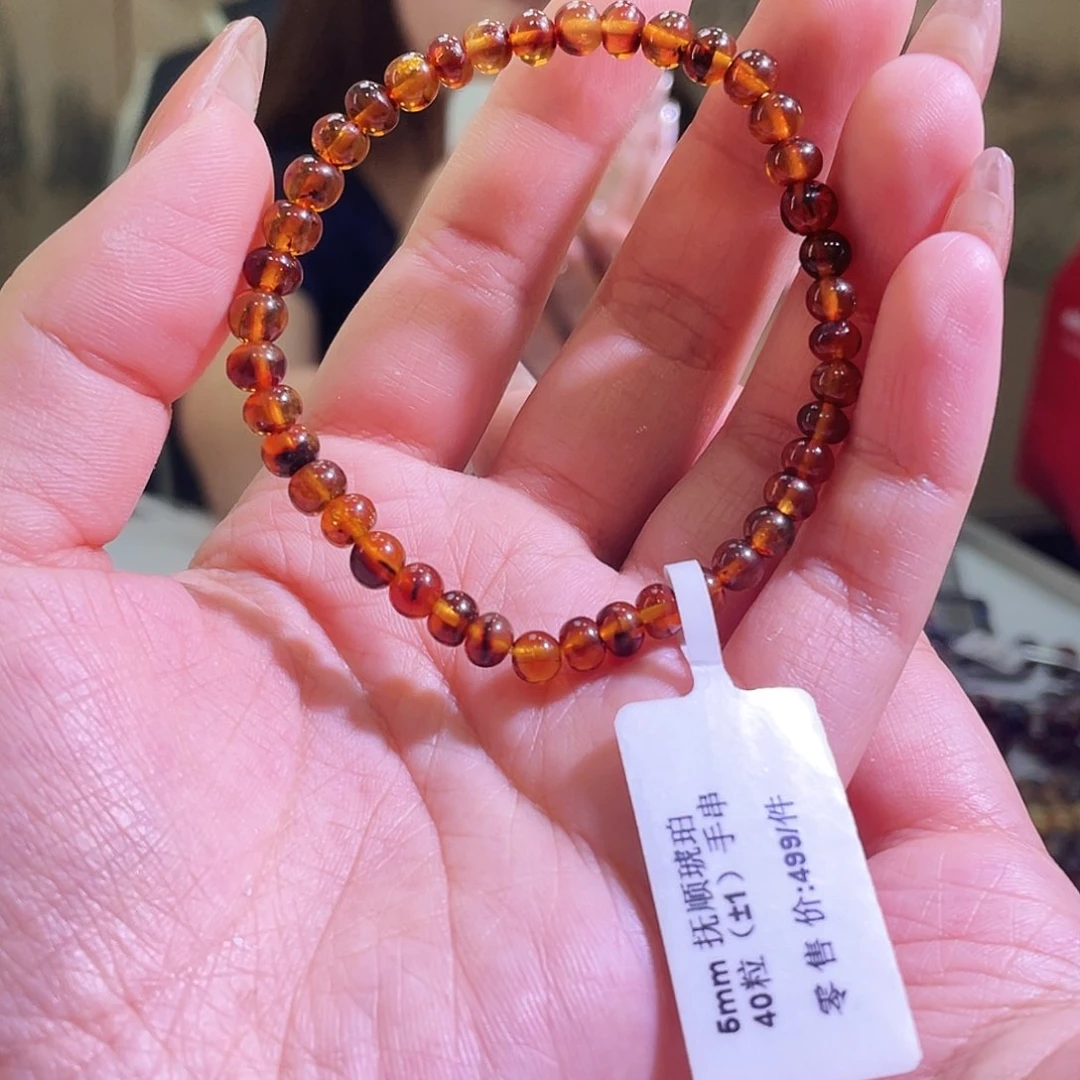 未镶嵌琥珀裸石5+血珀手串