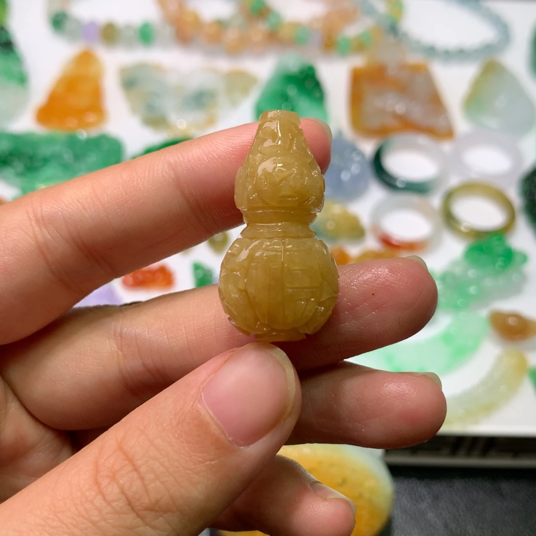 未镶嵌定制翡翠葫芦