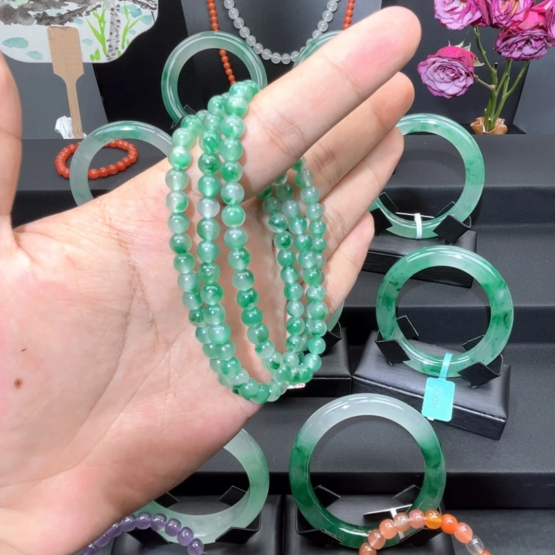 合金石英质玉（非洲翠）车挂